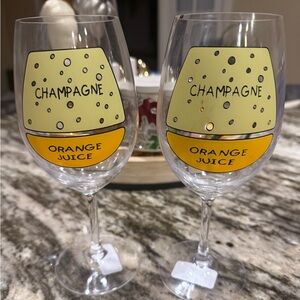 Champagne and Orange Juice Glasses